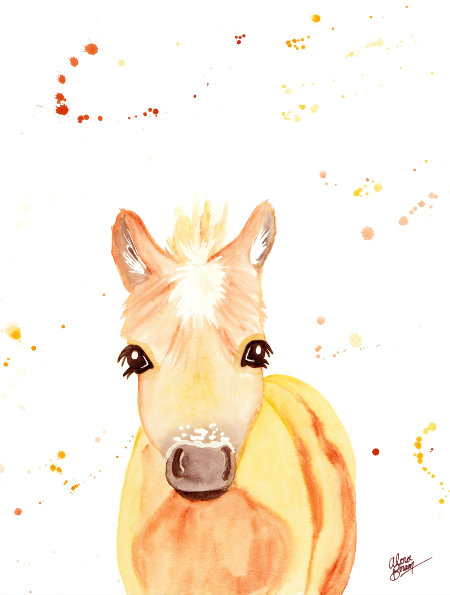 Foal Watercolour Print